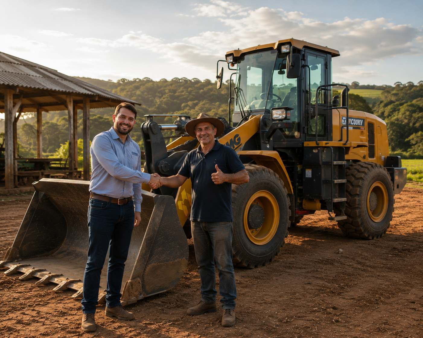 Entrega técnica de trator John Deere à Fazenda Santa Helena