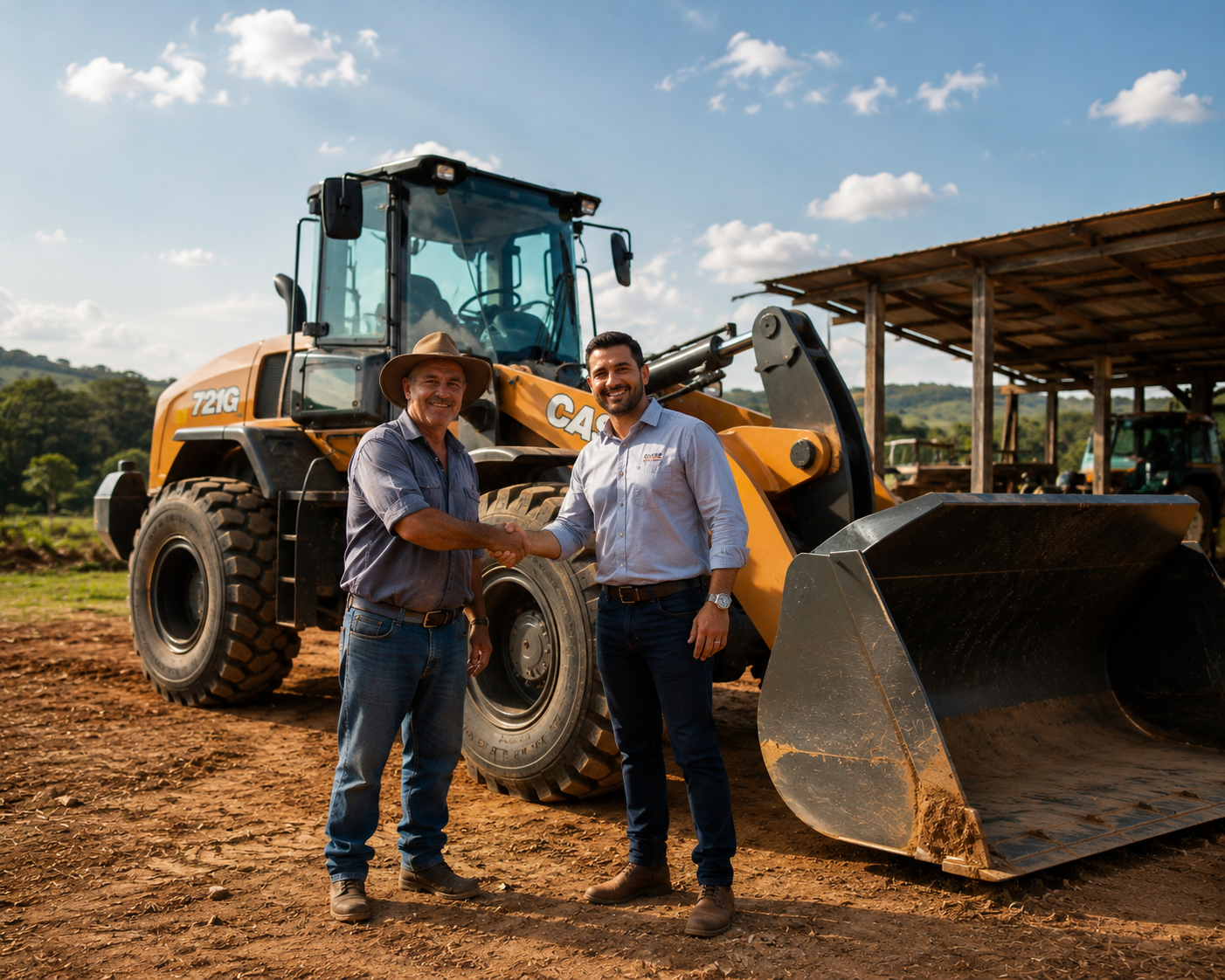 Entrega de colheitadeira à Cooperativa Vale do Cerrado
